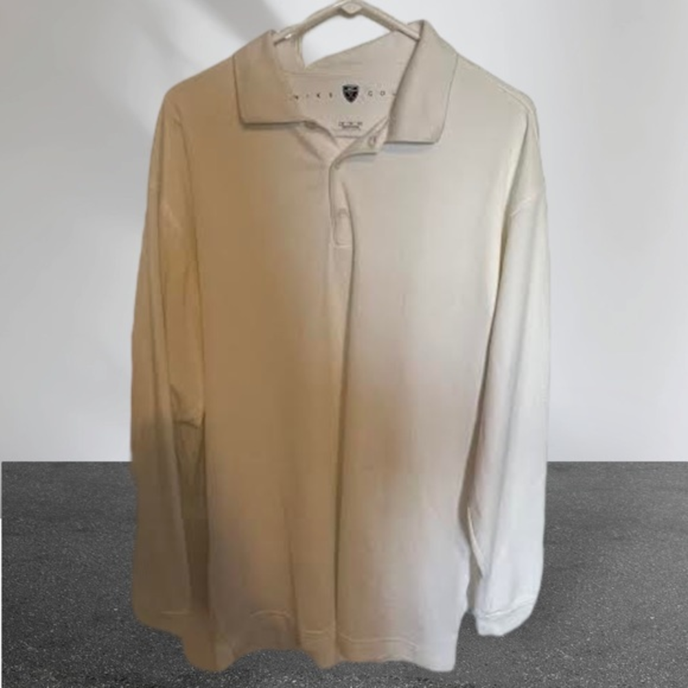 White Nike Golf Dry Fit Polo‎